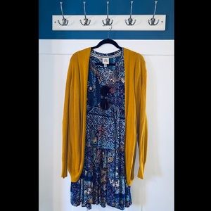 Paisley shift dress with tassels